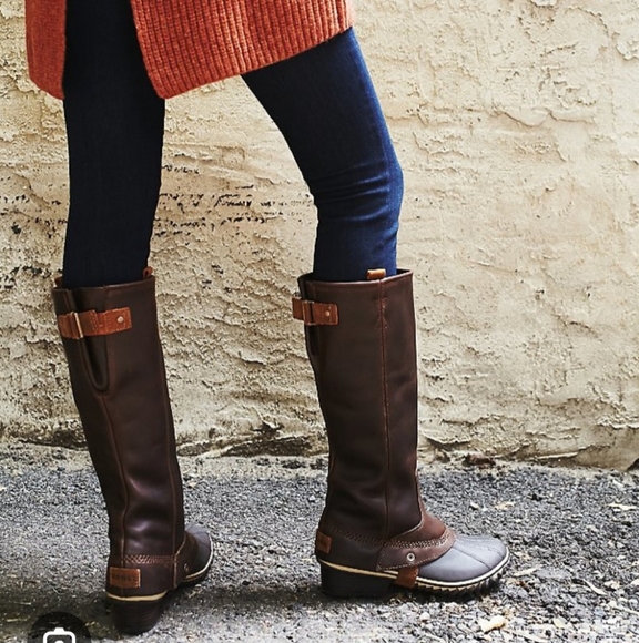 Sorel Shoes - SOREL Slimpack Brown Riding Boots Women Size 7